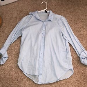 Plain light blue long sleeve